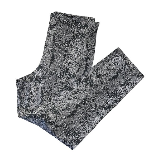 Soft Works Women Snake Print Pull on Skinny Pant SZ 14 Stretch Comfort Bussines - Picture 11 of 11